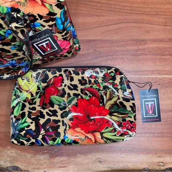 Timmy Woods Jungle Fever Collection Tarzan Bag Trio Purse/Crossbody/Wallet NEW